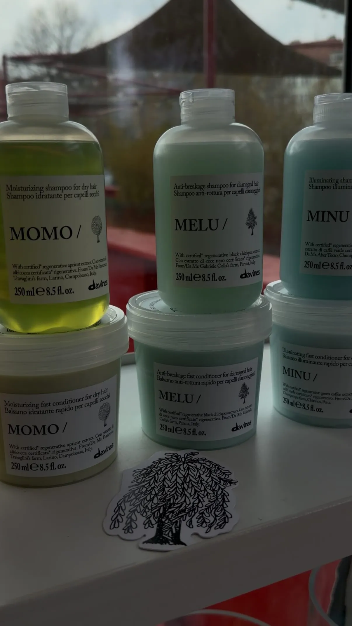 Kelímky Davines MOMO, MELU a MINU